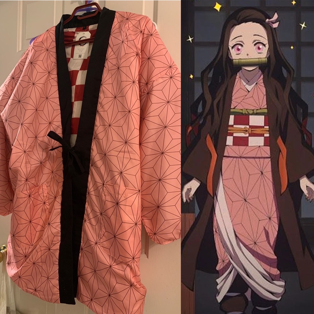 New reversible Hanten Coat (Nezuko/Demon Slayer) - COPY